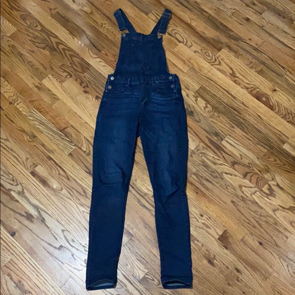 H&M Divided denim skinny high waisted overalls